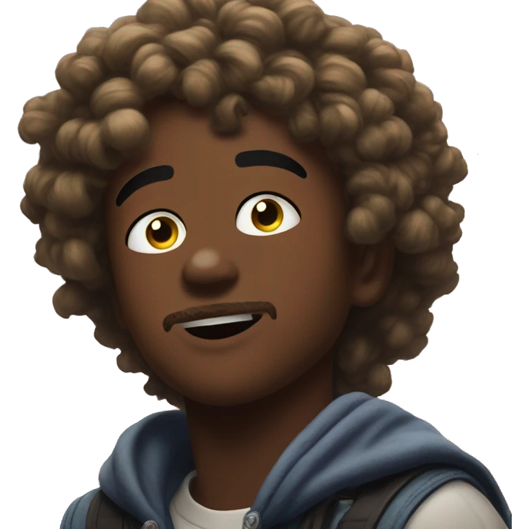 Lil uzi looking up to the sky emoji