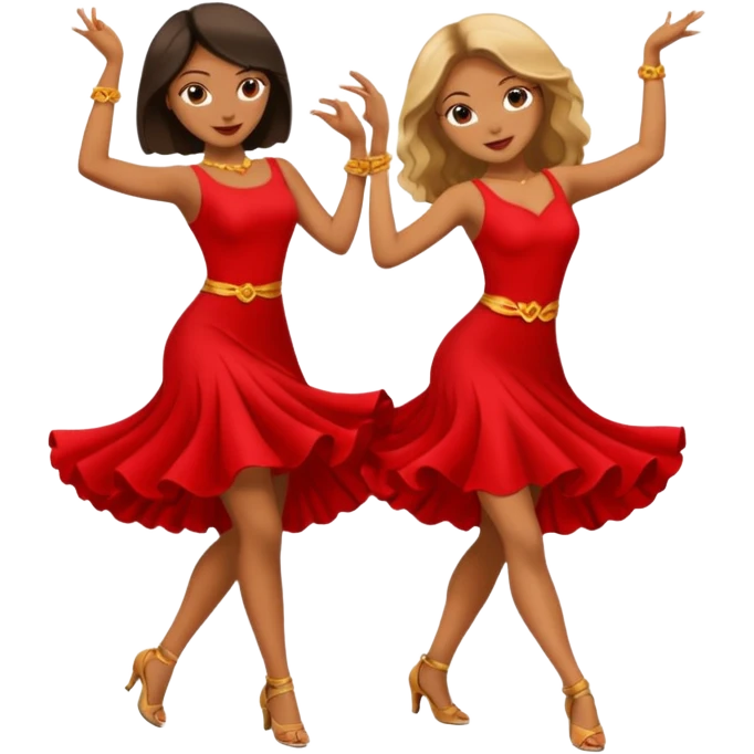 salsa women dance  emoji