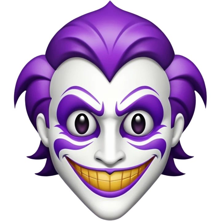 Glitter Purple and White Coringa Card emoji