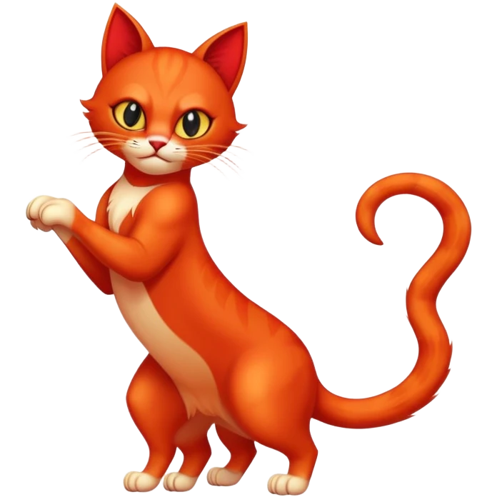 Devil red cat emoji