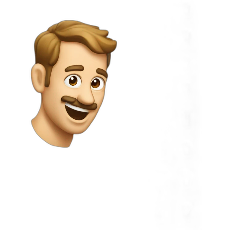 Francois Damiens qui mange des frites emoji