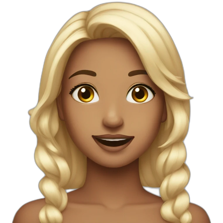 Girl twinkles call me sign emoji