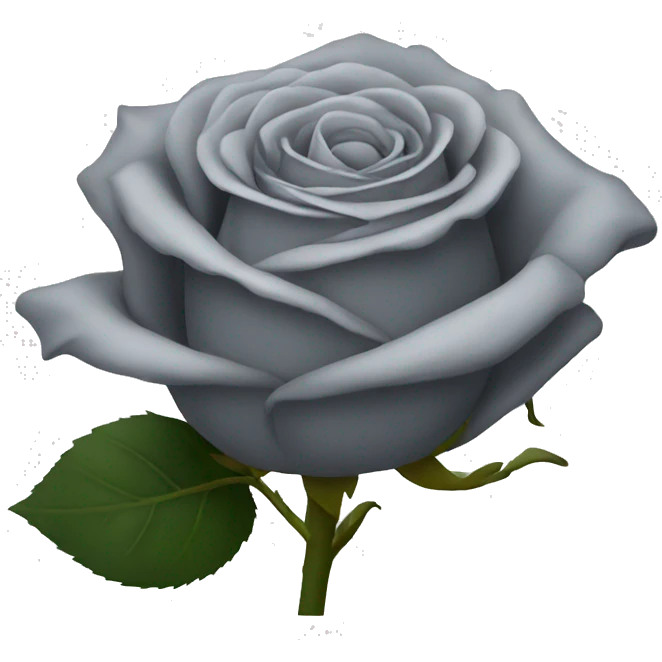 grey rose emoji