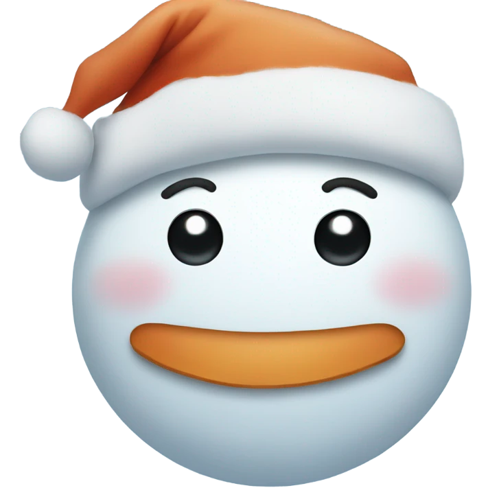 cute Snowman face emoji