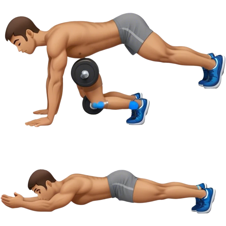side-view guy weighted glute-bridges emoji