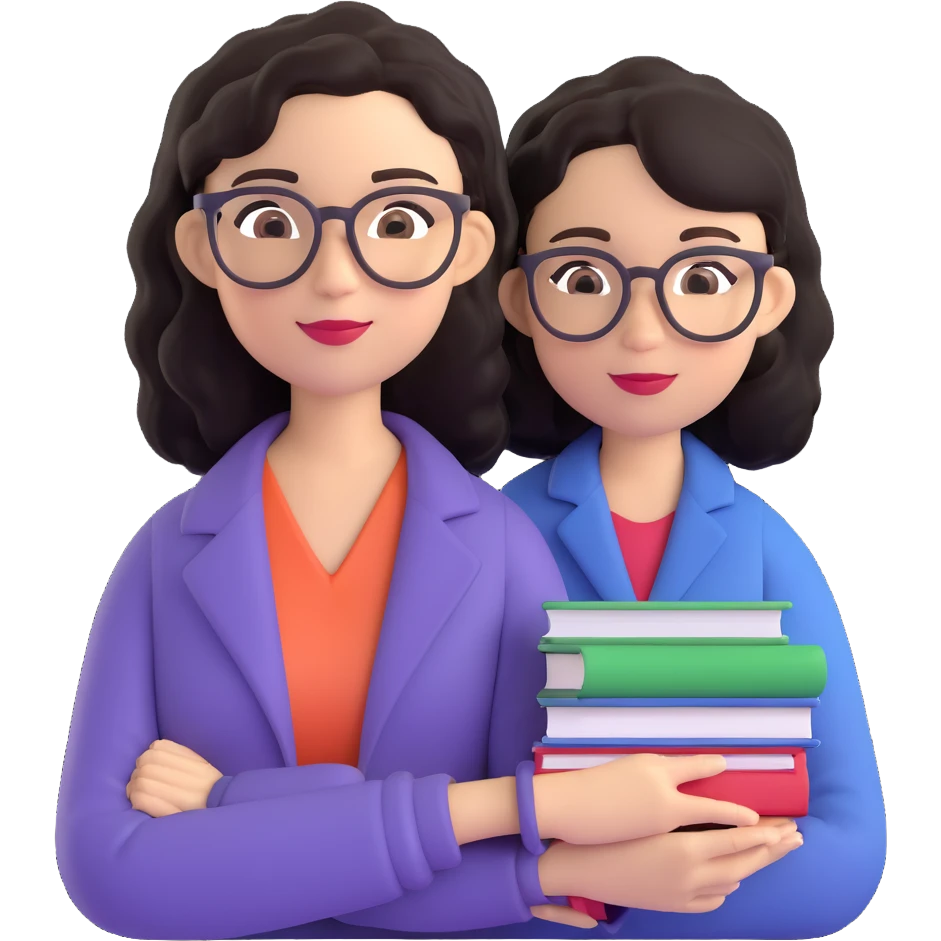 female teacher with semi-wavy black hair, light skin tone, wearing glasses emoji