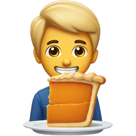 flapjacks eating pumpkin pie emoji