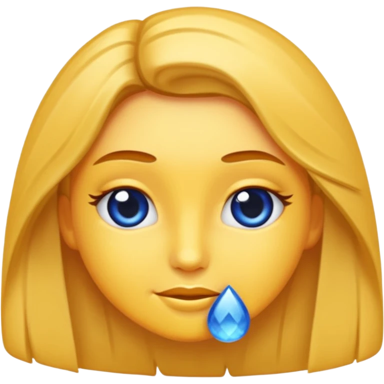 Un emoji myrtille féminin avec des cils  emoji