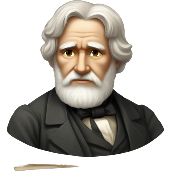 Ivan Turgenev russian author with a book emoji
