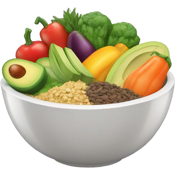 bowl of healthy food emoji