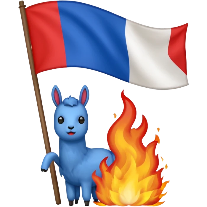 emoji bandera de francia ardiendo pero que sea la bandera de francia emoji
