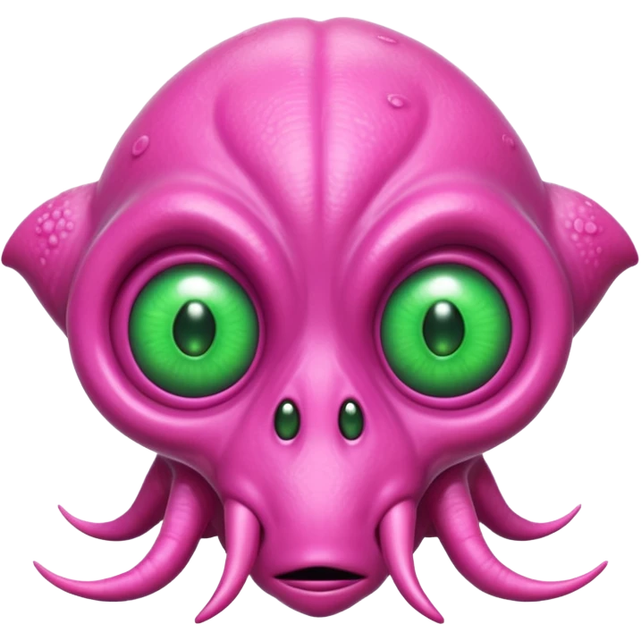 Pink alien monster emoji