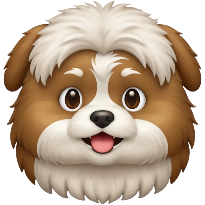 Crie emoji dog shitzu emoji