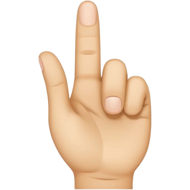 “Emoji-style hand making the letter ‘C’, with the index finger slightly curved. Clean, simple design, smooth shapes, neutral skin tone. White or transparent background, high resolution.” emoji