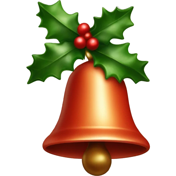 Christmas mistle toe bells emoji