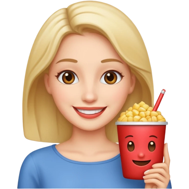 
woman who likes to watch romantic movies emoji