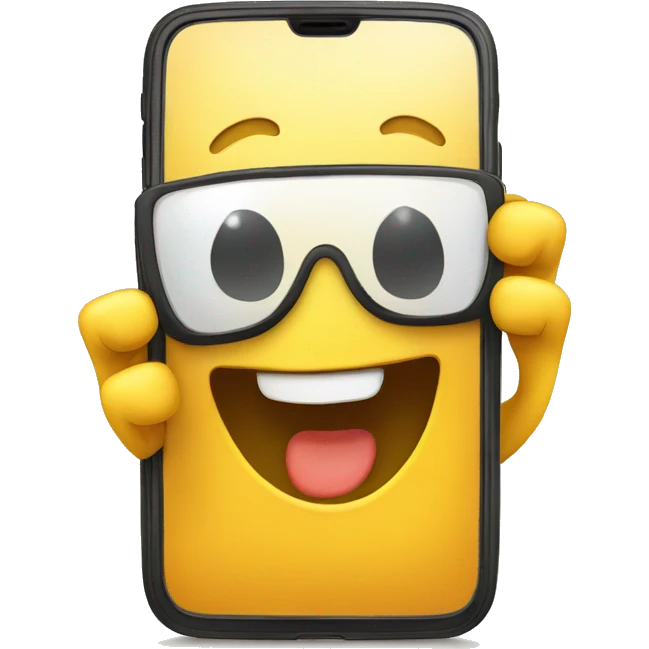 sunny smartphone happy emoji