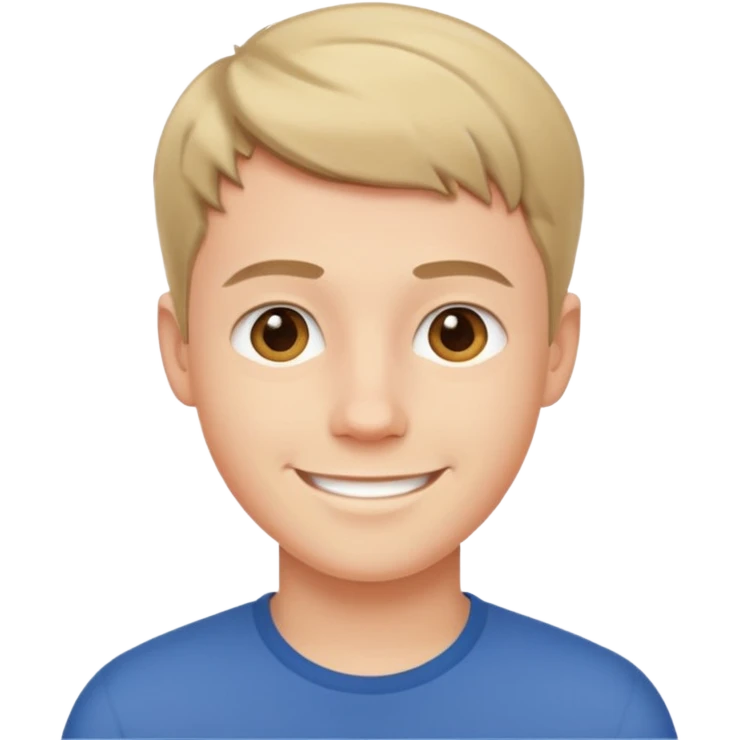 Hombre blanco joven  emoji