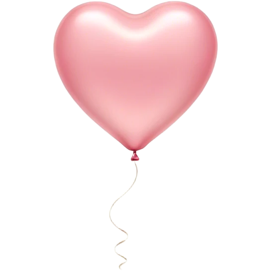 Cinematic tiny floating heart balloon, glossy and round, warm pink hues, slightly transparent with a soft glow, delicate string gently swaying, dreamy and adorable. emoji