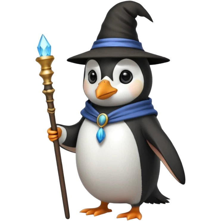 Penguin Wizard emoji