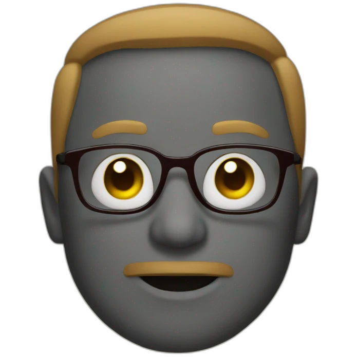 Emoji avec lunettes  emoji