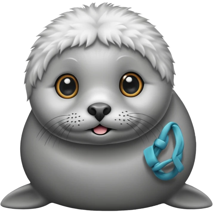 A super super cute seal emoji