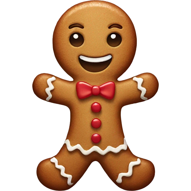 gingerbread man emoji