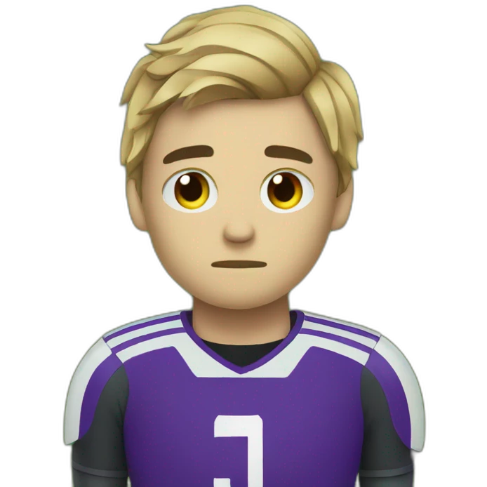 Sad emo football goalkeeper emoji