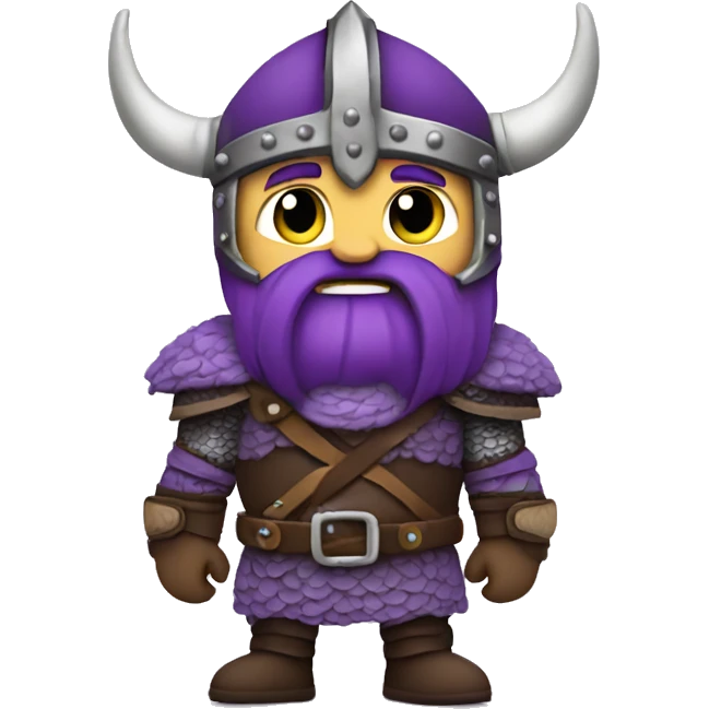 Viking in purple armour emoji