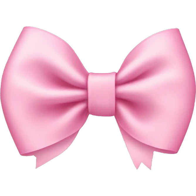 Baby pink bow emoji