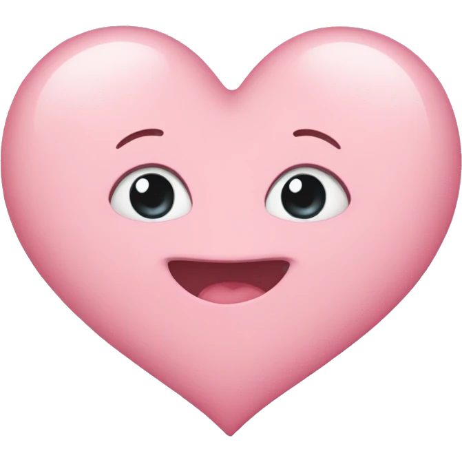 Baby pink heart emoji