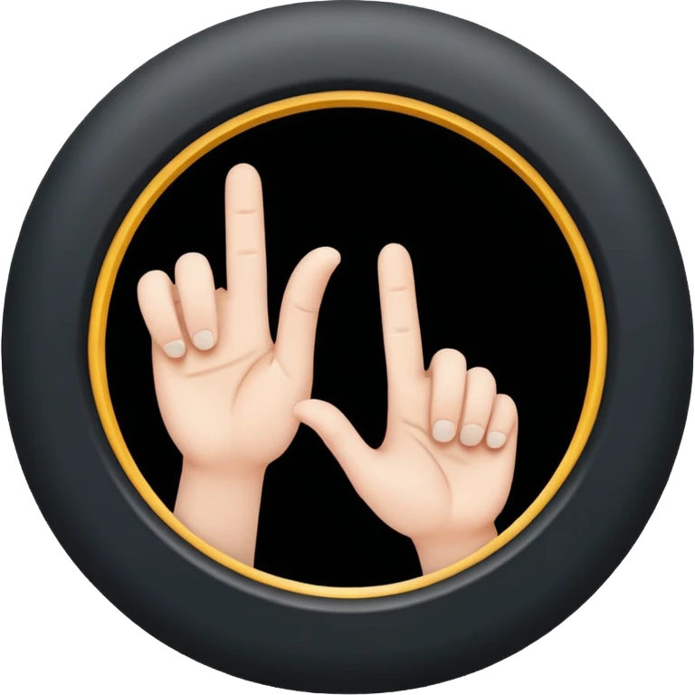 2 fingers inside a hole  emoji