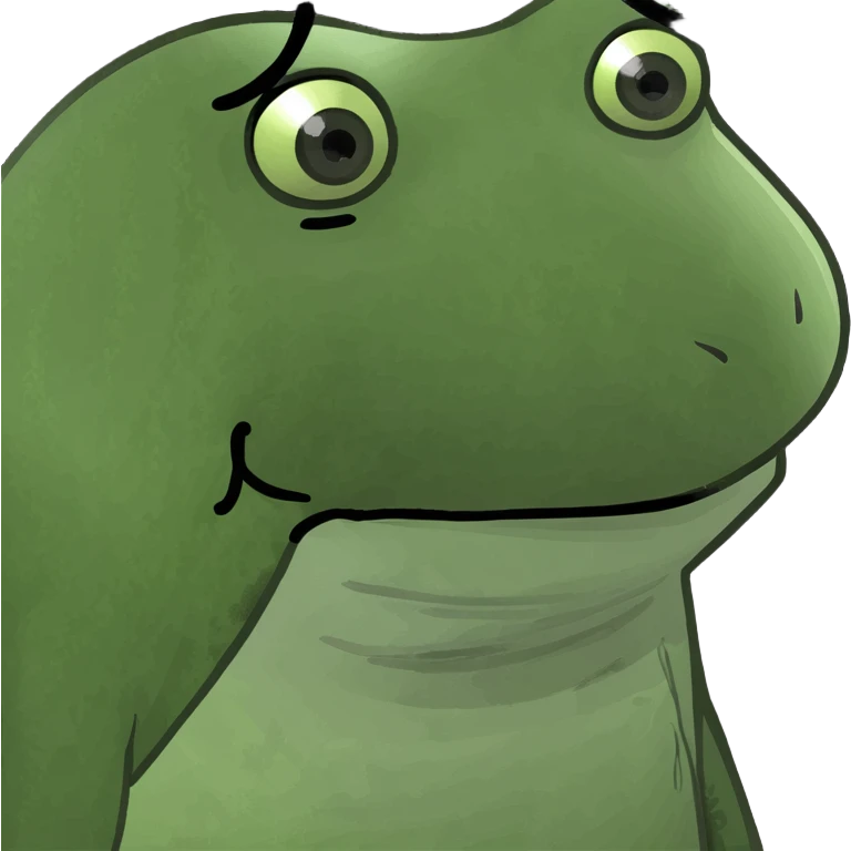 sad emo goth frog emoji