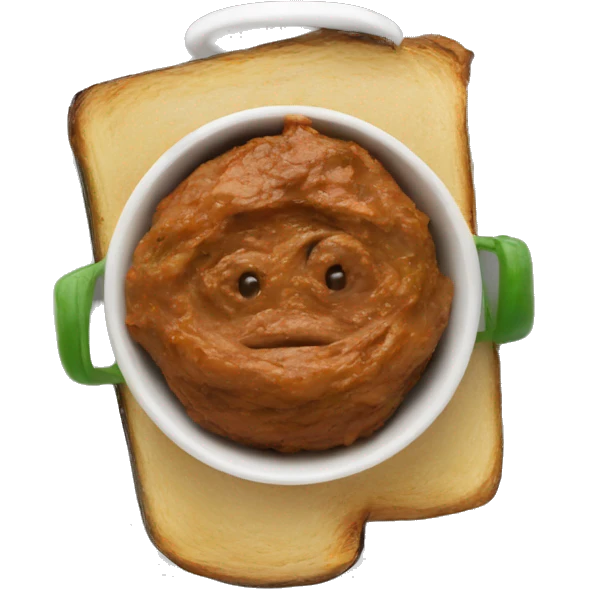 roasted eggplant spread in a dish emoji