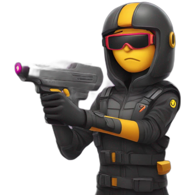 Laser tag emoji
