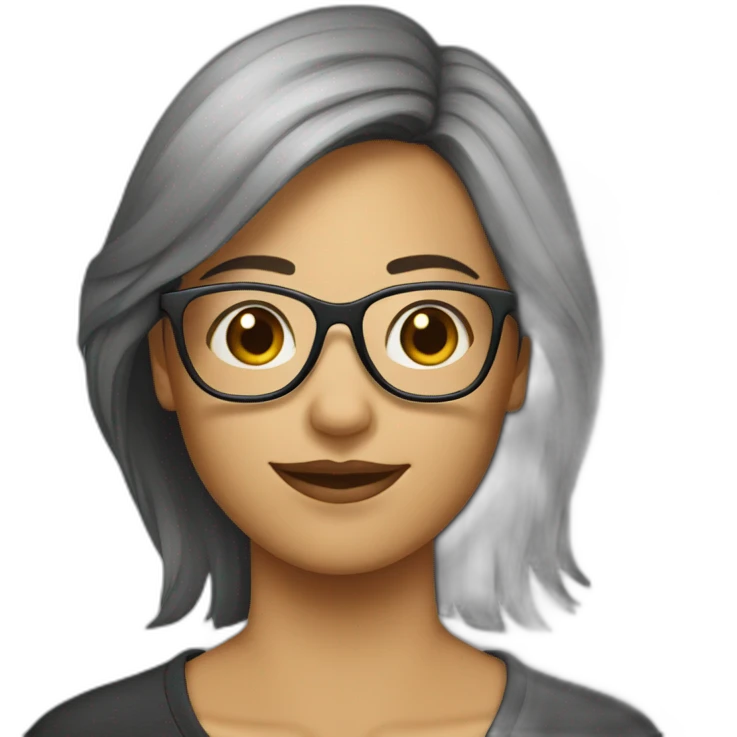 Lesbienne à lunettes emoji