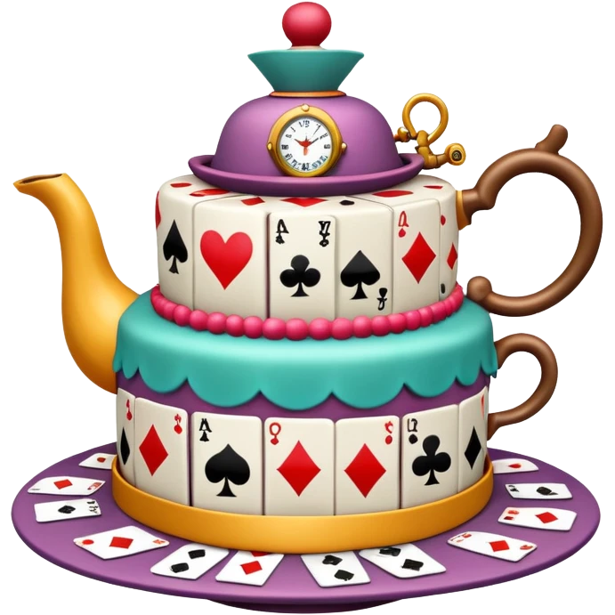 Mad hatter’s birthday cake emoji