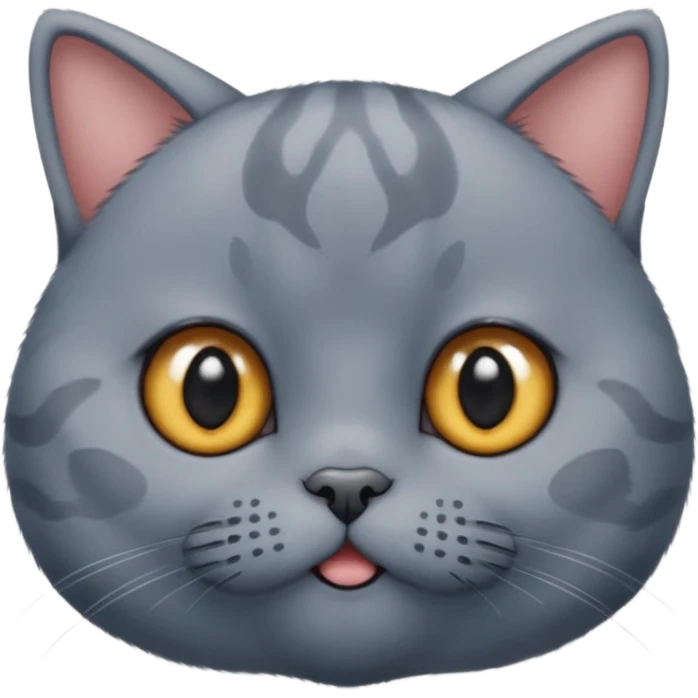 英短蓝猫可爱的表情 emoji