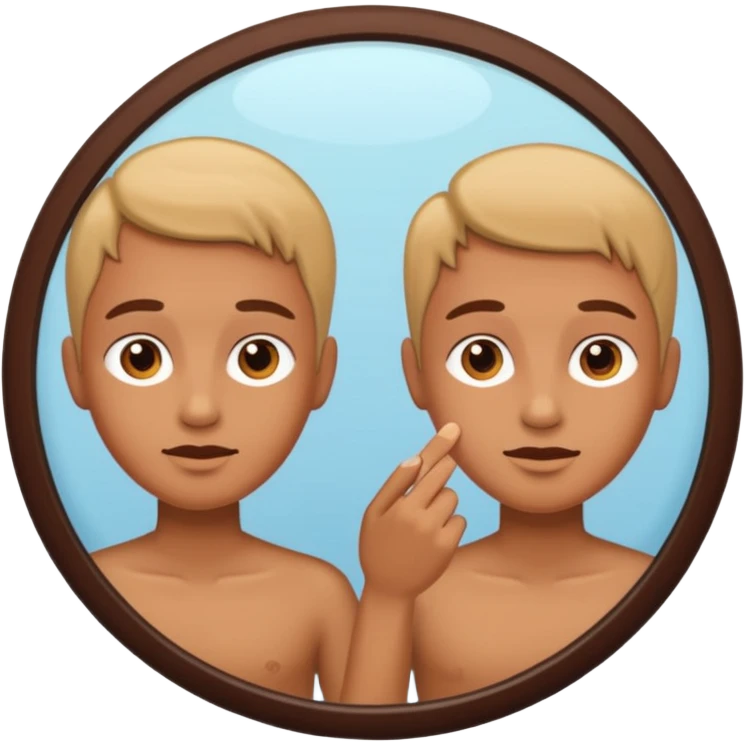 i look in the mirror emoji