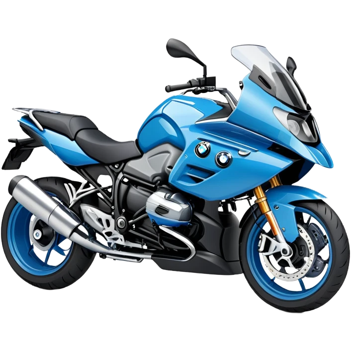 blue BMW motorcycle emoji