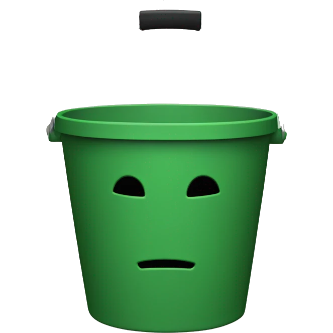 0101010101 green bucket head emoji