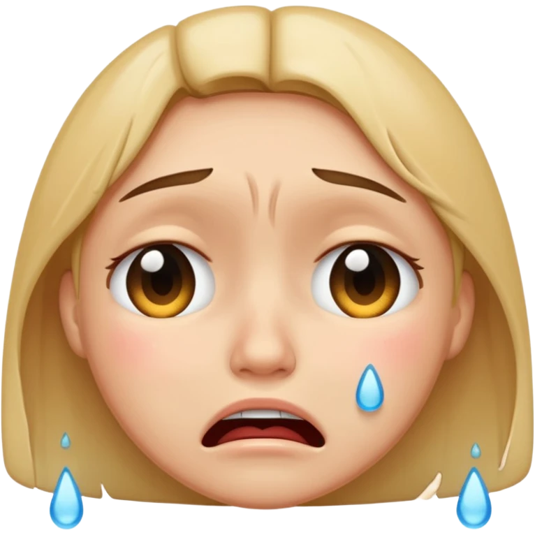 crying face emoji, expressive and clear emoji