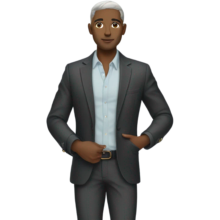 Man wearing fashion outfit  emoji