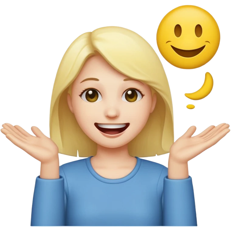 Throwing up with smiley face emoji