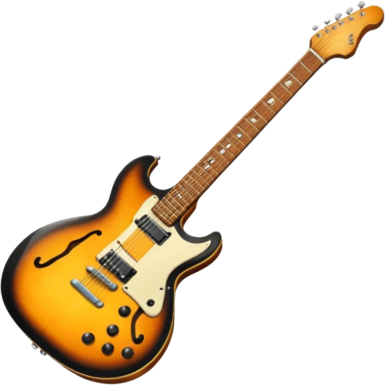 Electric guitar 1950s retro  emoji