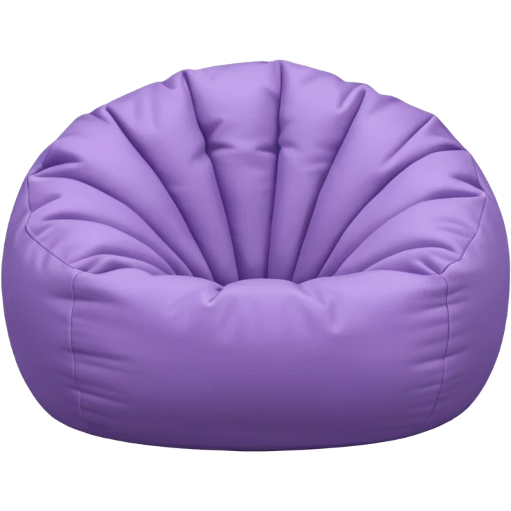 Light pastel  purple bean bag emoji