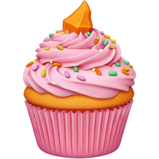 Happy Halloween cupcake pastel pink emoji