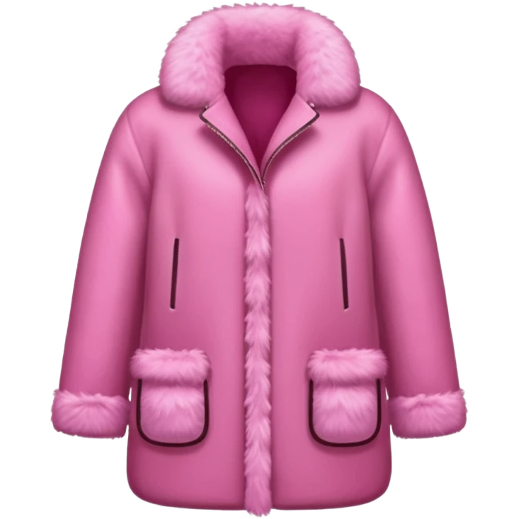 Pink fur coat emoji