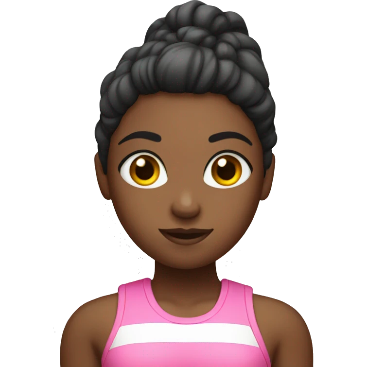 Pink gym girl emoji