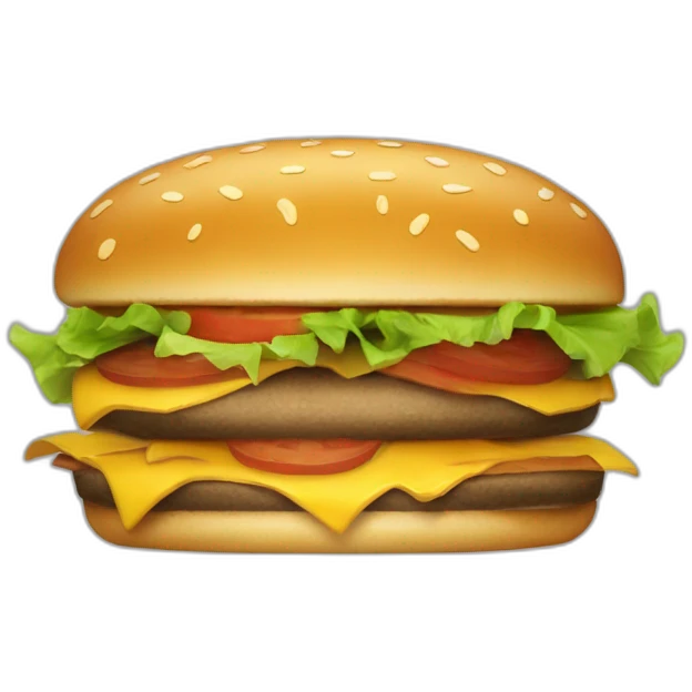 Un hamburger qui mange un hamburger qui mange un hamburger qui mange un hamburger emoji